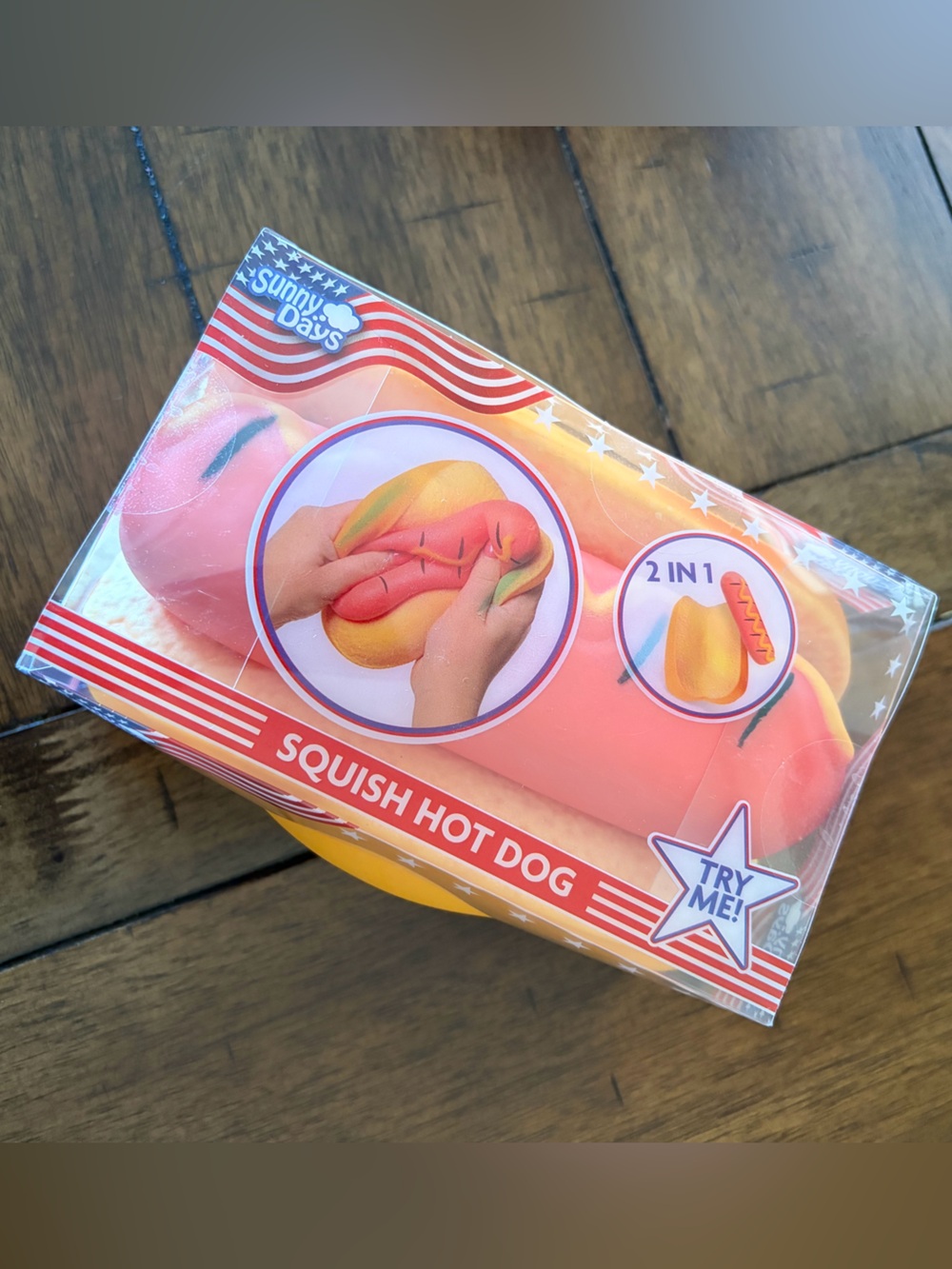 Sunny Days Squeezy Hot Dog Fidget Toy